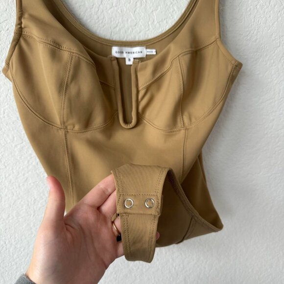 Good American tan corset bodysuit🦪🍸✨ - Picture 6 of 8